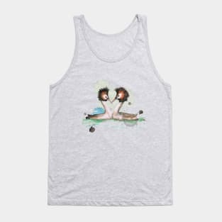 Two great crested grebes Tank Top